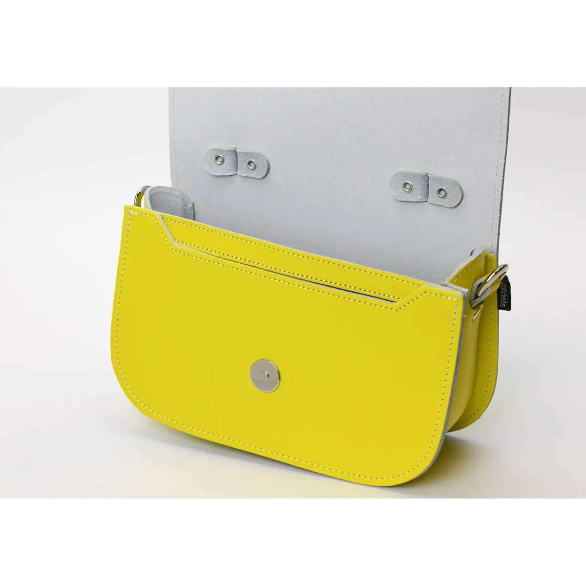 Zatchels Aura Handmade Leather Bag - Daffodil Yellow><noscript><img width=