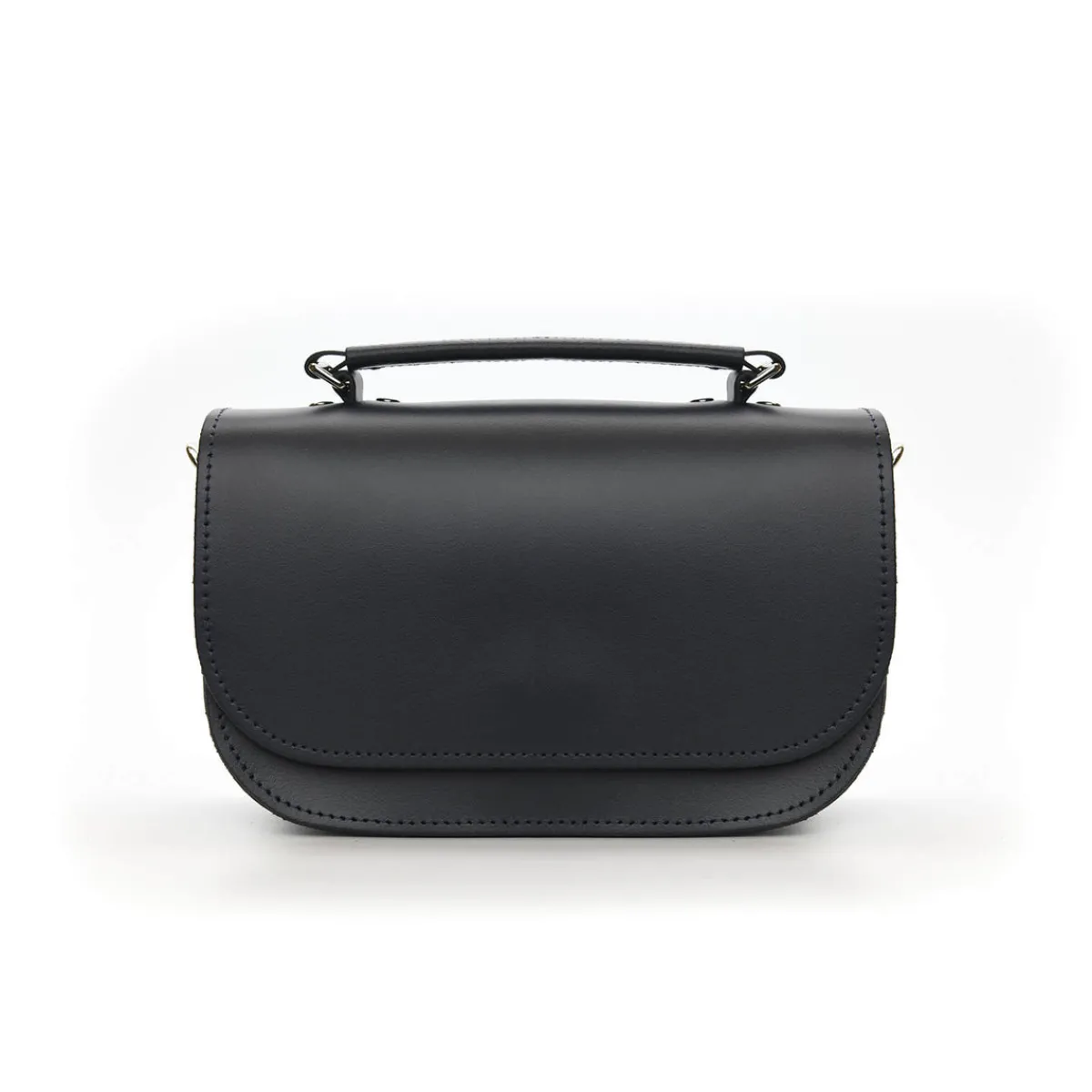 Zatchels Aura Handmade Leather Bag - Navy Blue>Women Small Satchels|The Aura