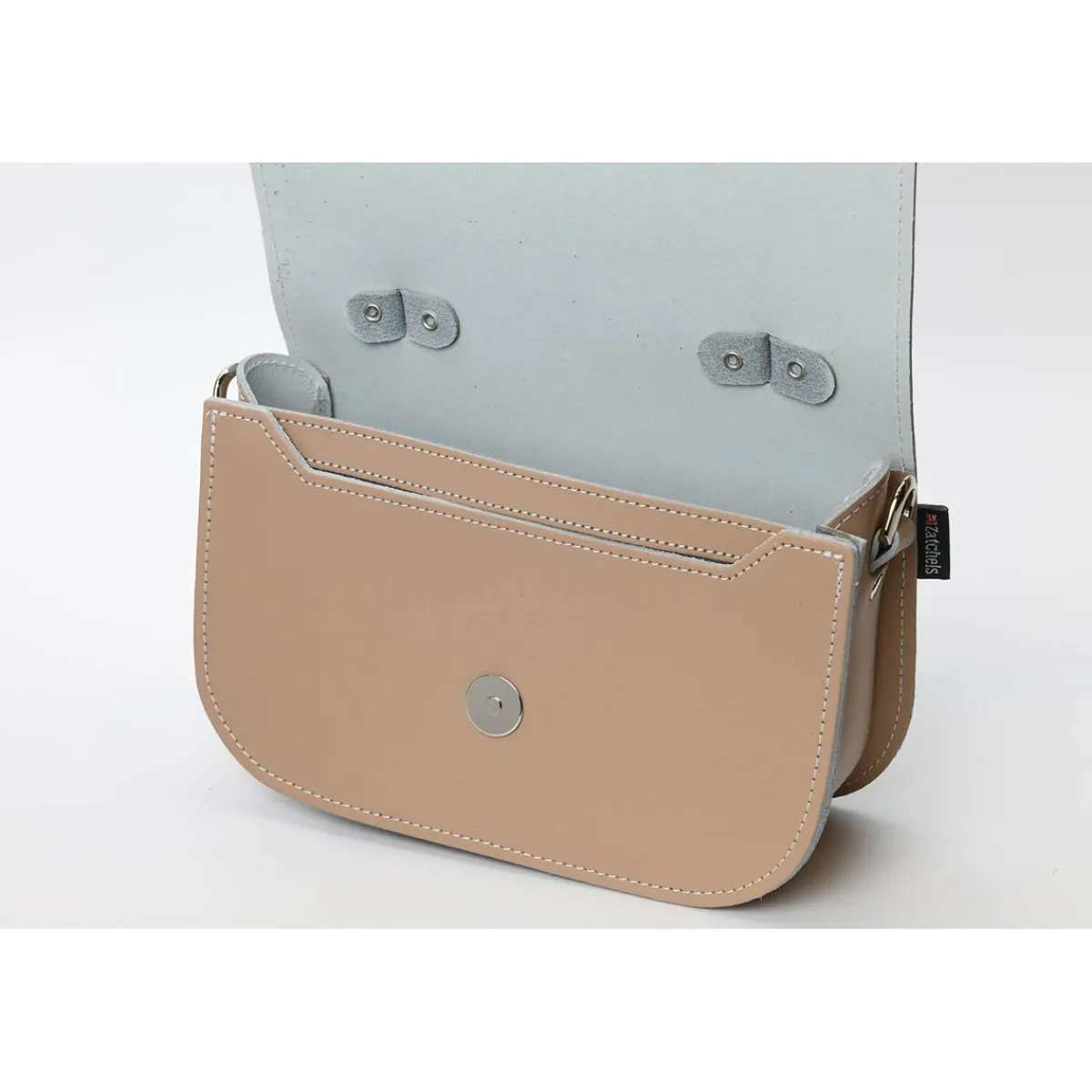 Zatchels Aura Handmade Leather Bag - Iced Coffee><noscript><img width=