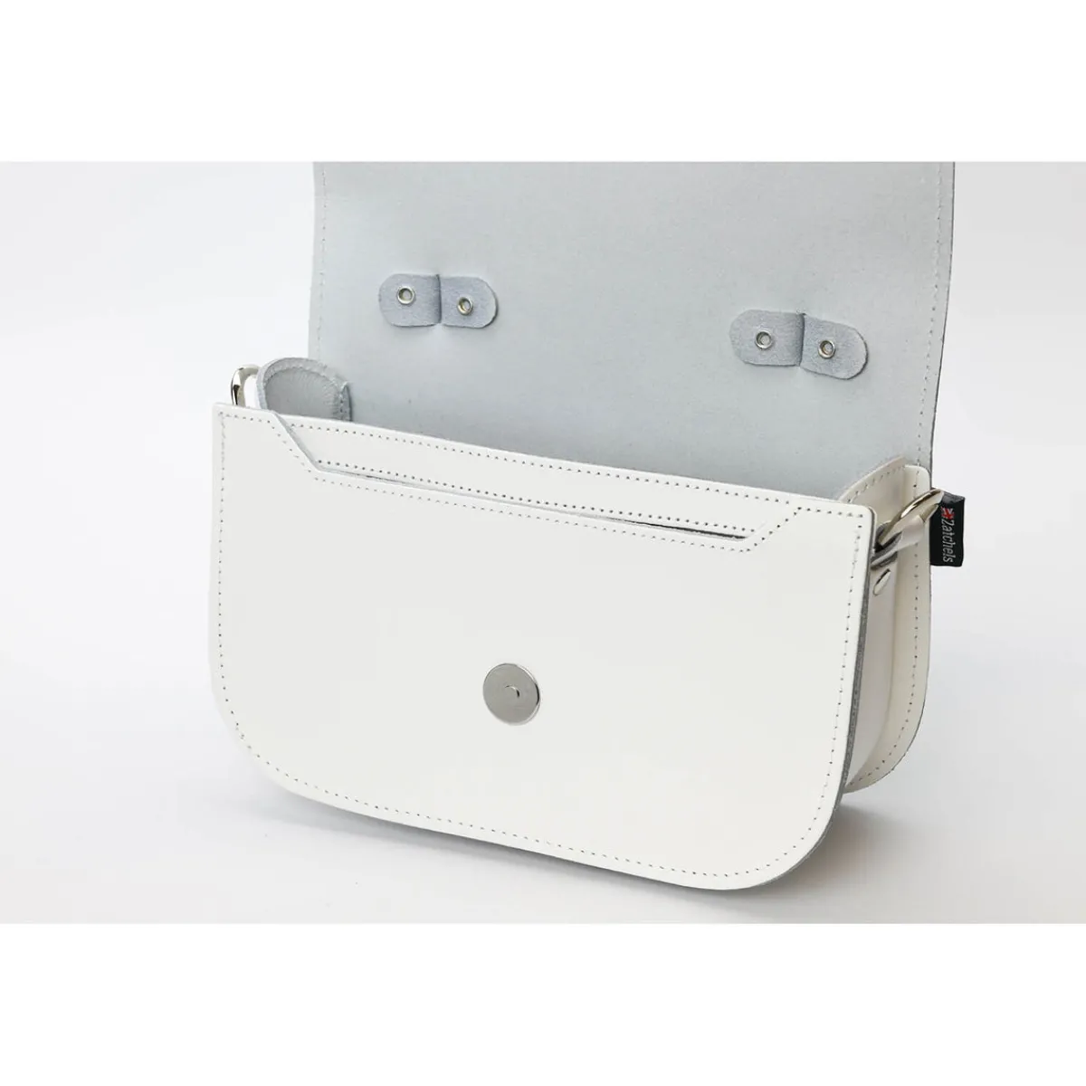 Zatchels Aura Handmade Leather Bag - White><noscript><img width=