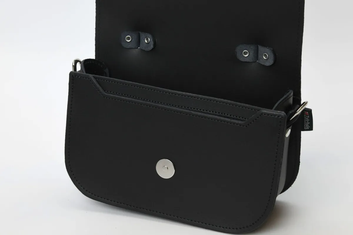 Zatchels Aura Handmade Leather Bag - Black><noscript><img width=