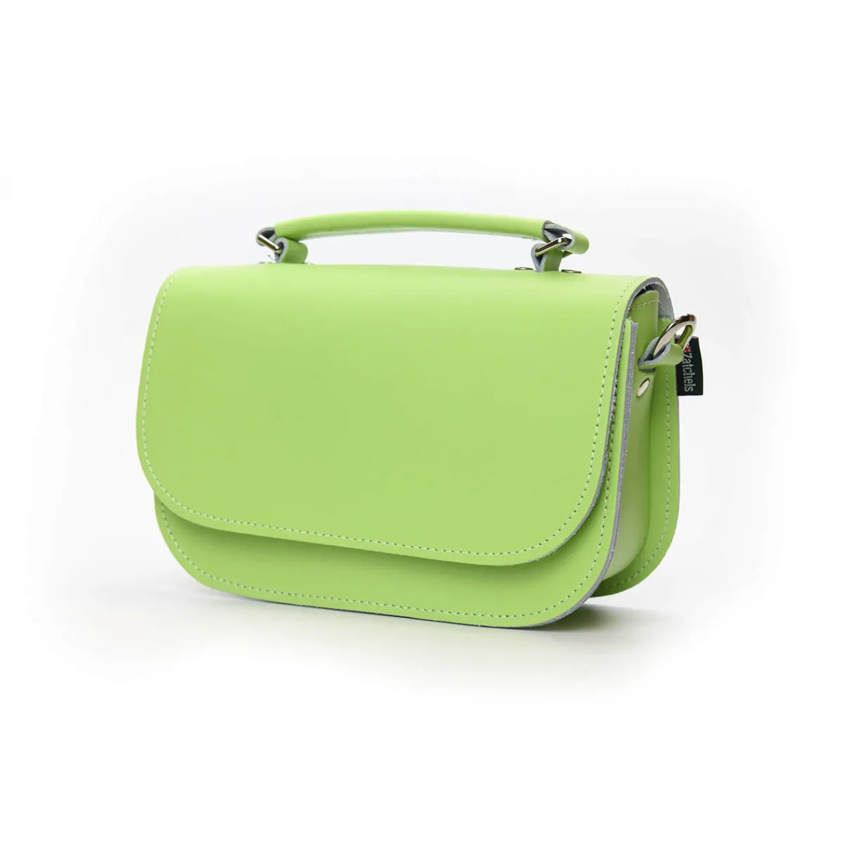 Zatchels Aura Handmade Leather Bag - Grass Green>Women Small Satchels|The Aura