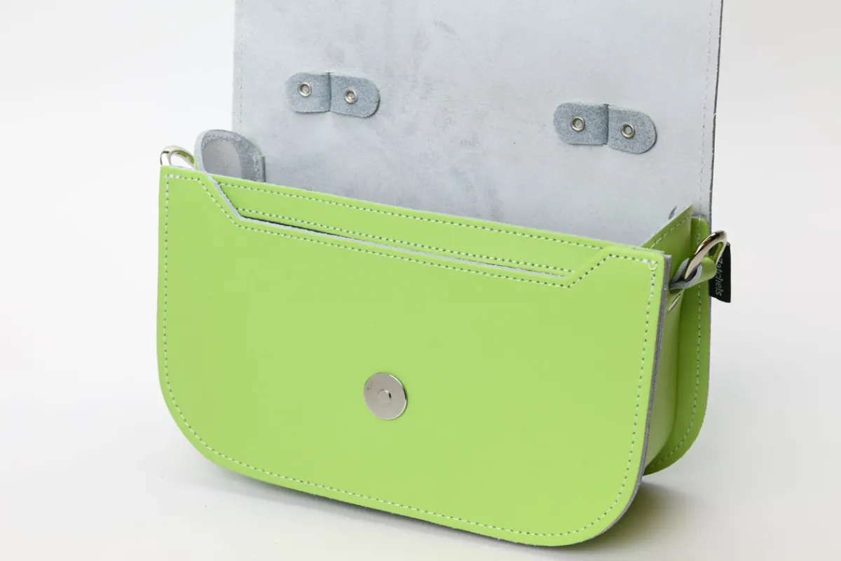 Zatchels Aura Handmade Leather Bag - Grass Green><noscript><img width=