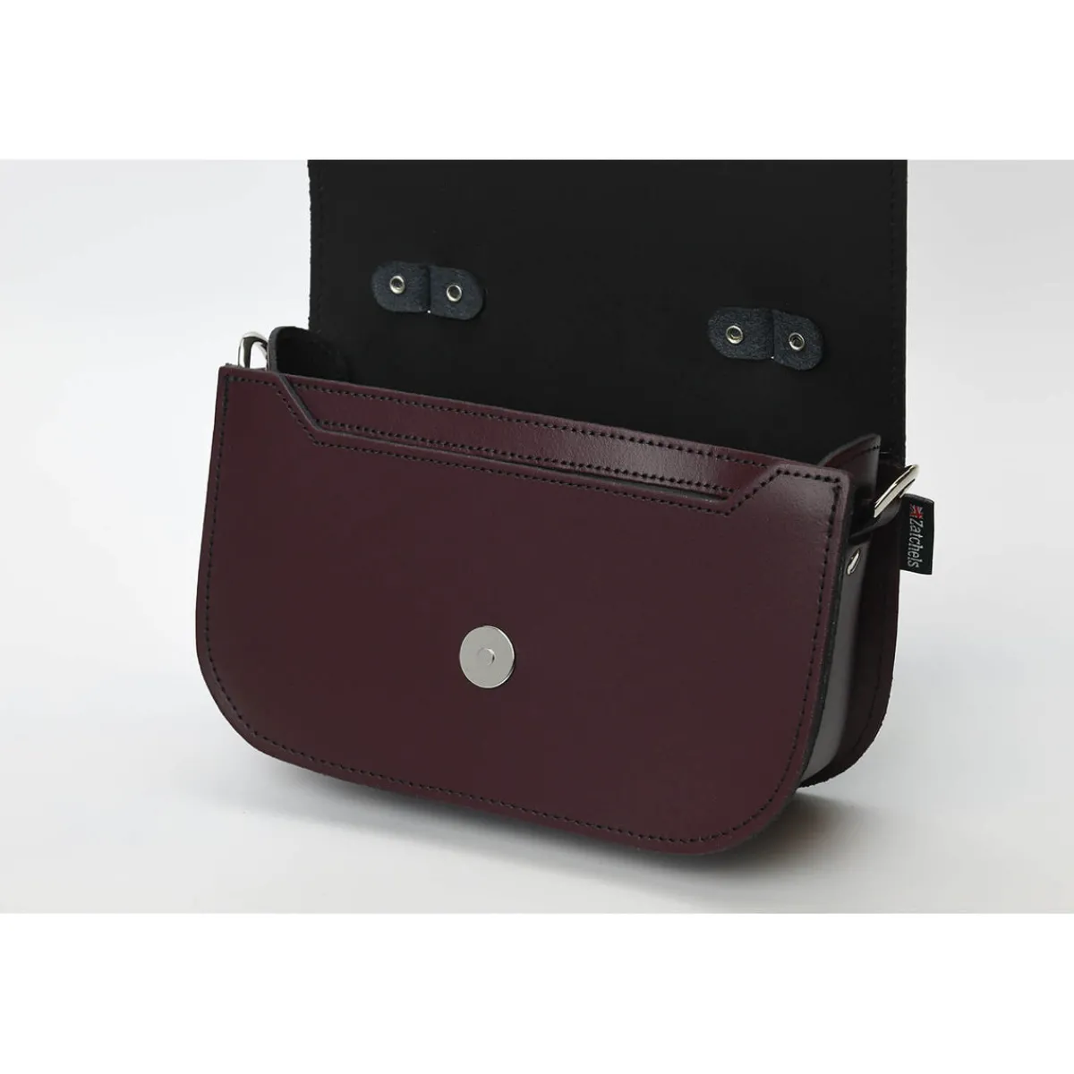 Zatchels Aura Handmade Leather Bag - Marsala Red><noscript><img width=