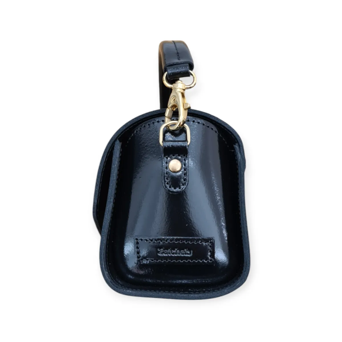 Zatchels Bauble Handmade High Shine Leather Handbag - Black>Women Bauble Bags