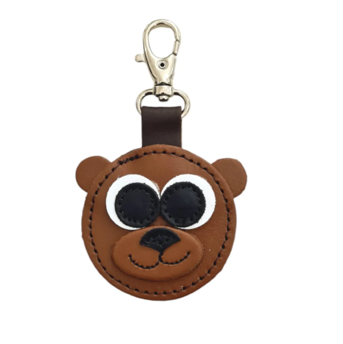 Zatchels Brown Bear Handmade Leather Bag Charm>Women Accessories And Gifts|Accessories And Gifts