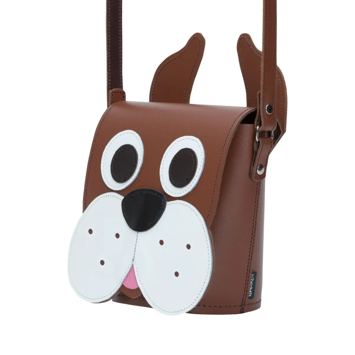 Zatchels Buster Dog Handmade Leather Bag>Women Barrel Bags