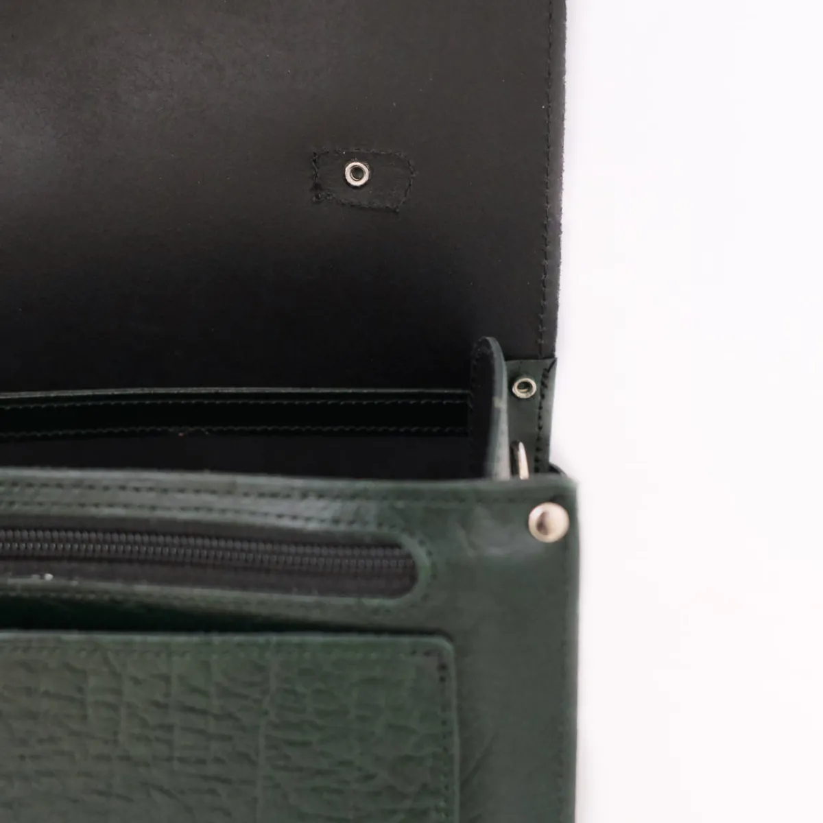 Zatchels Executive Handmade Leather Sugarcube Grande - British Racing Green><noscript><img width=