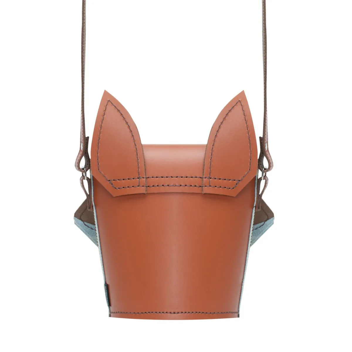 Zatchels Foxy Fox Handmade Leather Bag>Women Barrel Bags