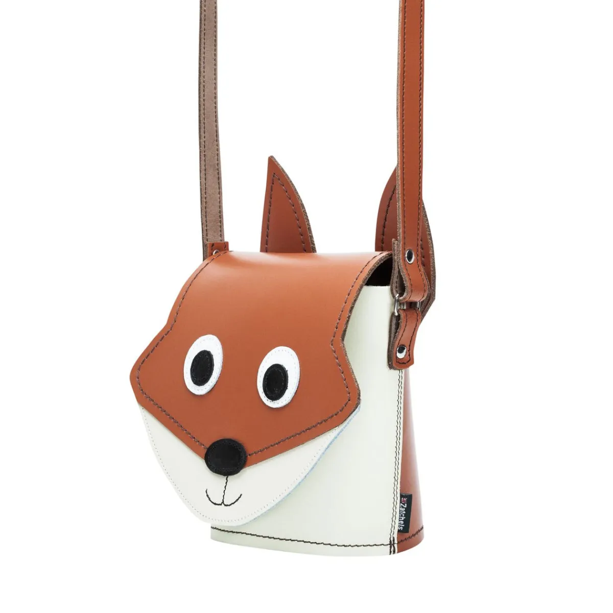 Zatchels Foxy Fox Handmade Leather Bag><noscript><img width=