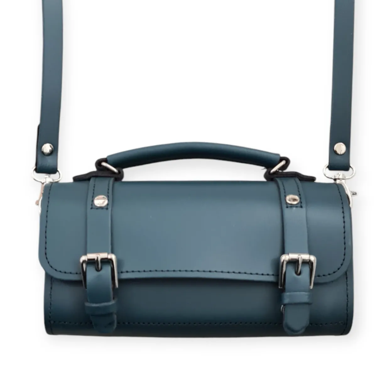 Zatchels Handmade Leather Bowler Bag - Pine><noscript><img width=