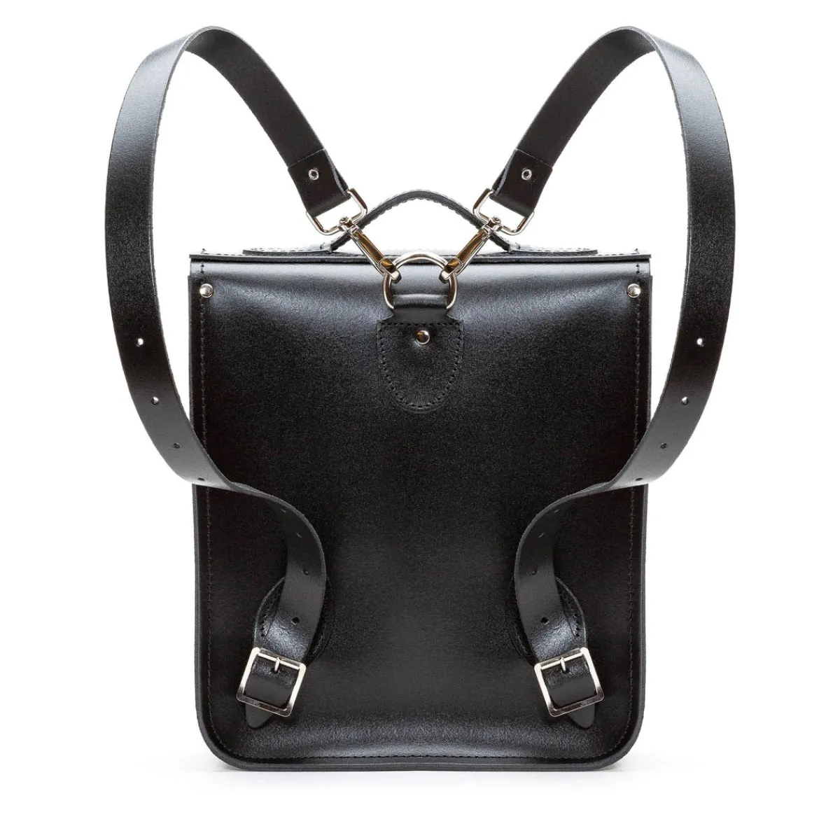 Zatchels Handmade Leather City Backpack - Black><noscript><img width=