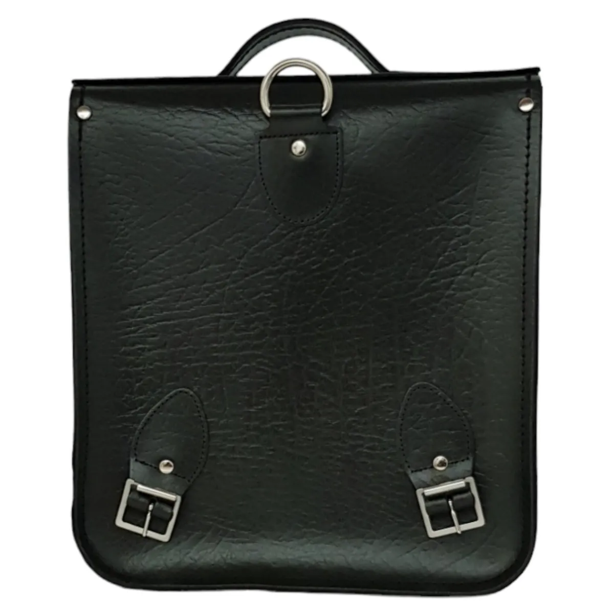 Zatchels Handmade Leather City Backpack - Executive - British Racing Green><noscript><img width=