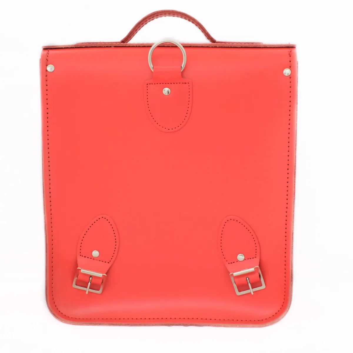 Zatchels Handmade Leather City Backpack - Pillar Box Red><noscript><img width=