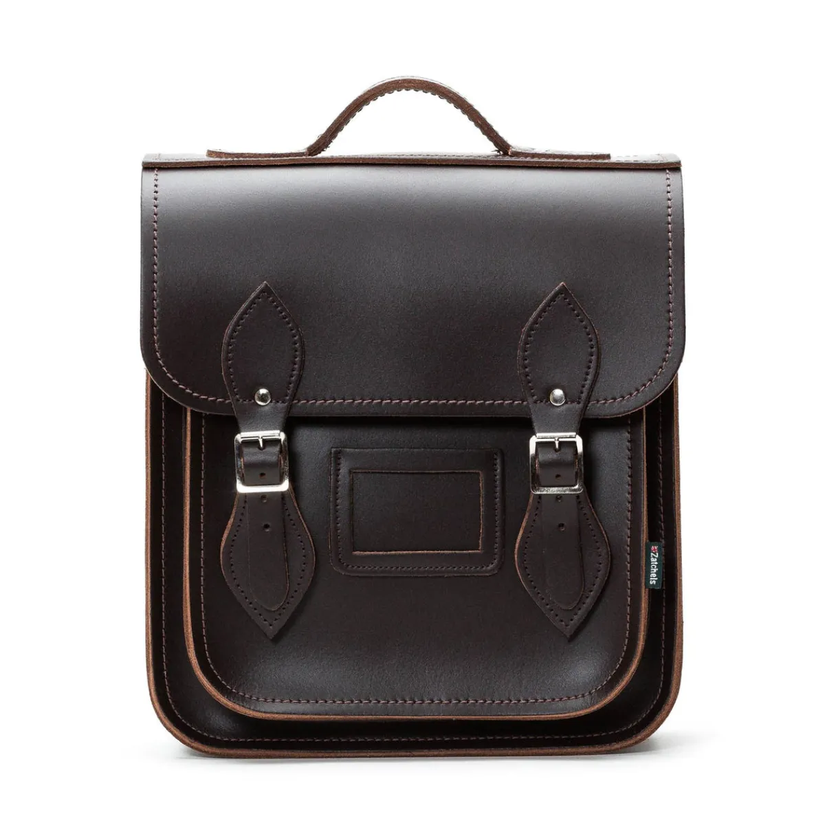 Zatchels Handmade Leather City Backpack - Dark Brown>Women Backpacks|Backpacks