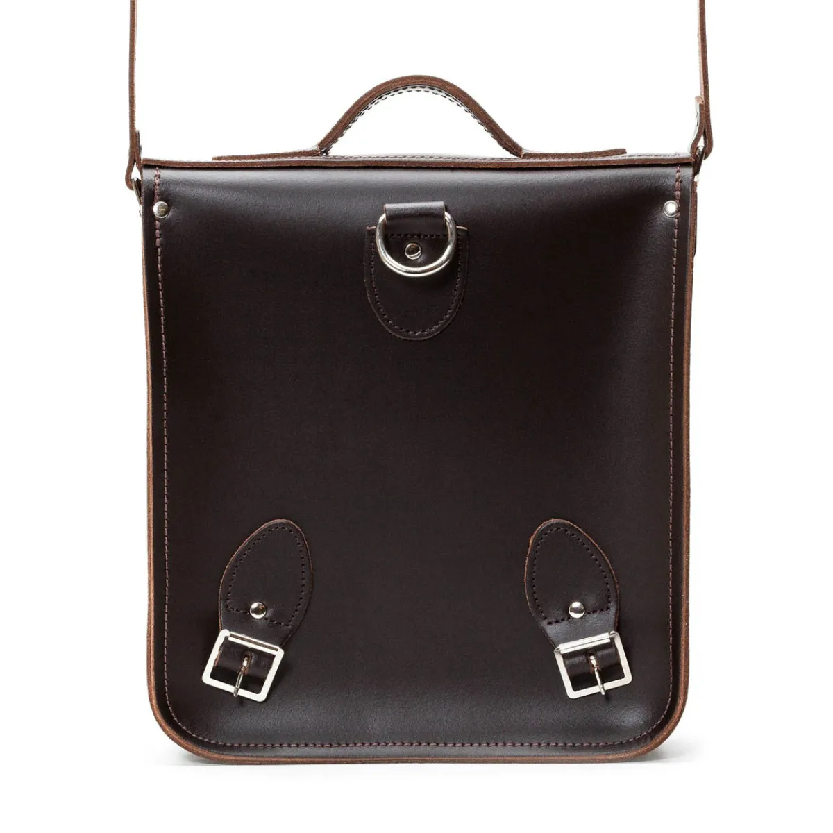 Zatchels Handmade Leather City Backpack - Dark Brown><noscript><img width=
