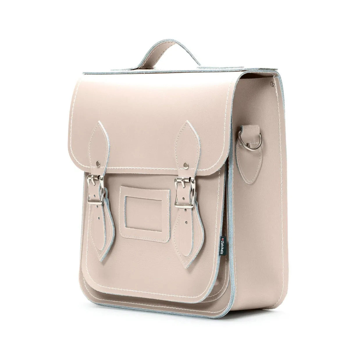 Zatchels Handmade Leather City Backpack - Iced Coffee><noscript><img width=