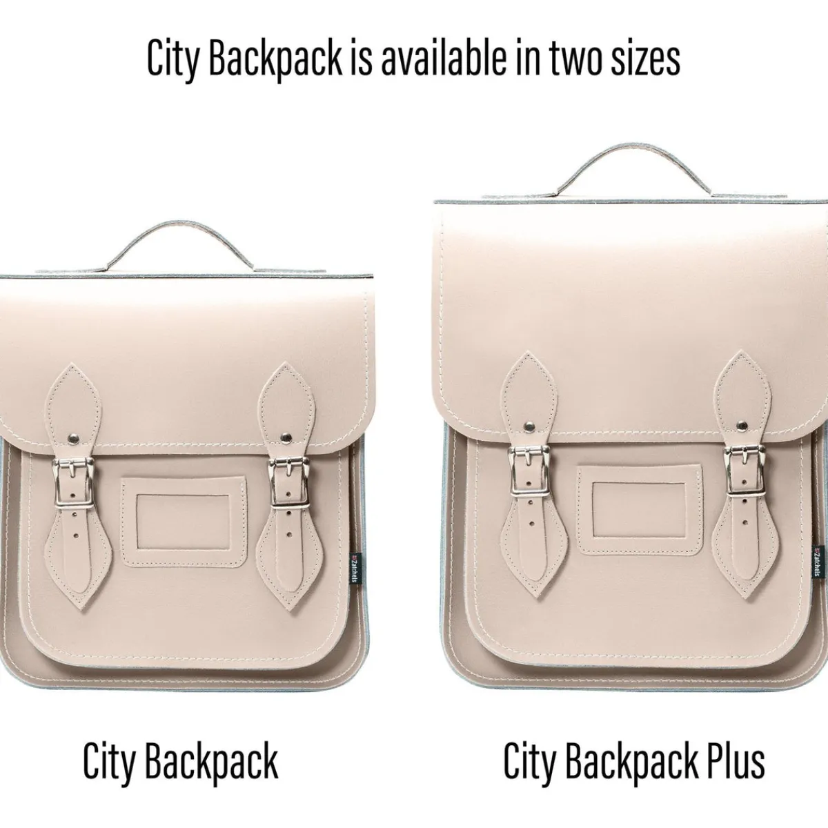 Zatchels Handmade Leather City Backpack - Iced Coffee><noscript><img width=