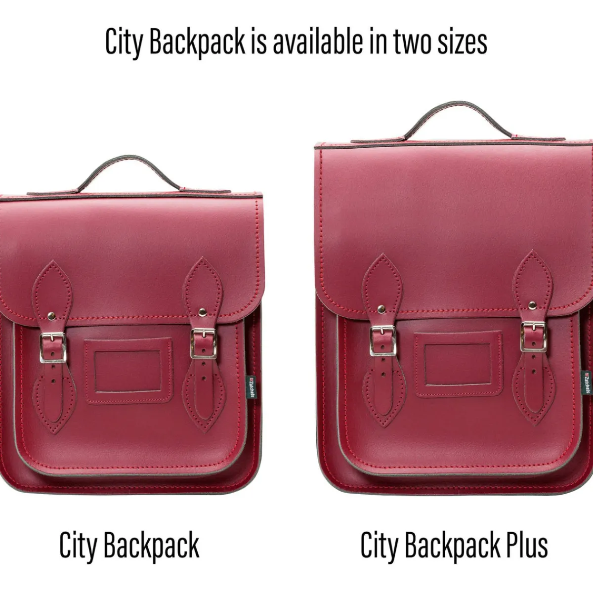 Zatchels Handmade Leather City Backpack - Oxblood><noscript><img width=