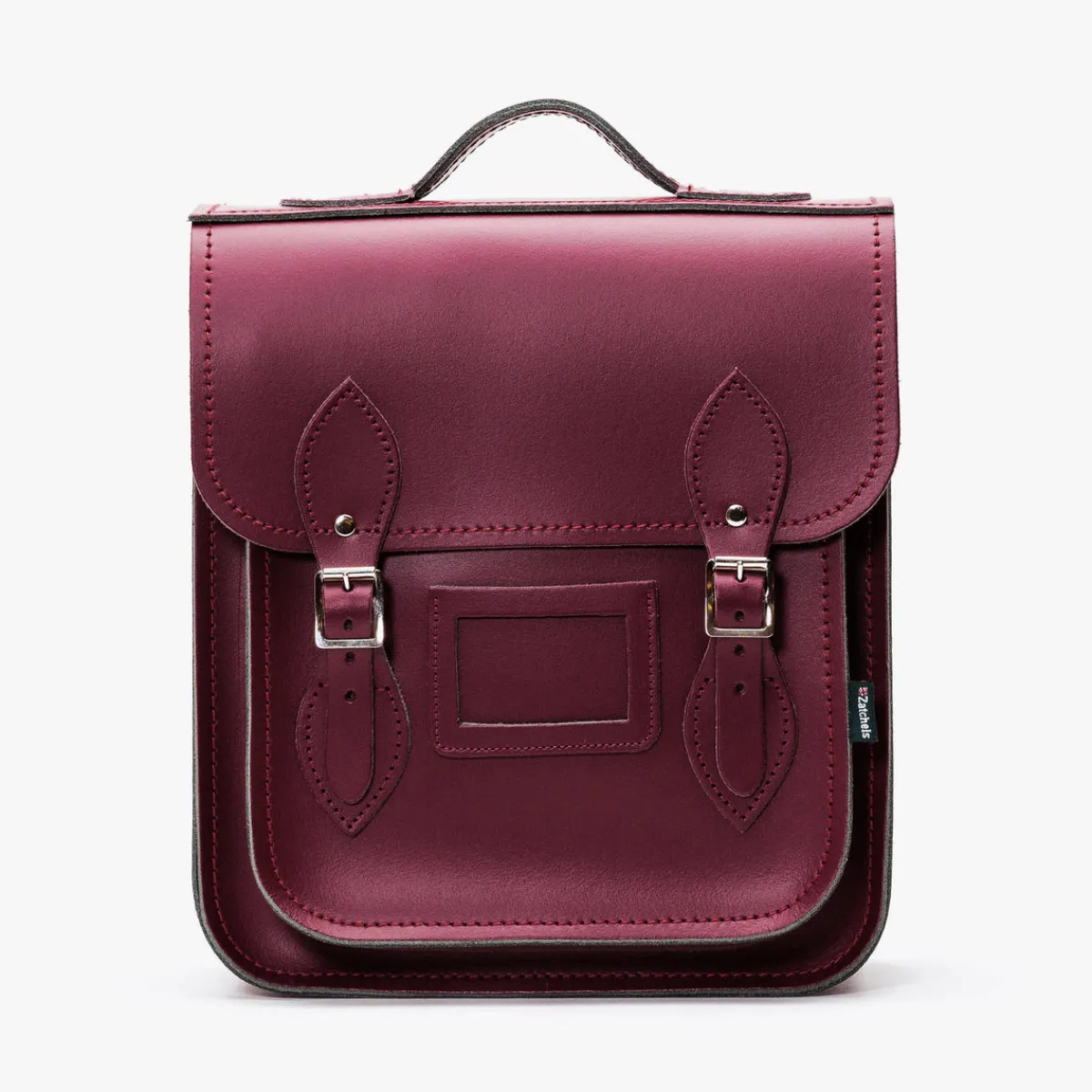 Zatchels Handmade Leather City Backpack - Marsala Red>Women Backpacks|Backpacks