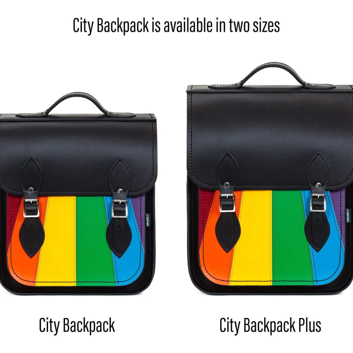 Zatchels Handmade Leather City Backpack - Pride><noscript><img width=