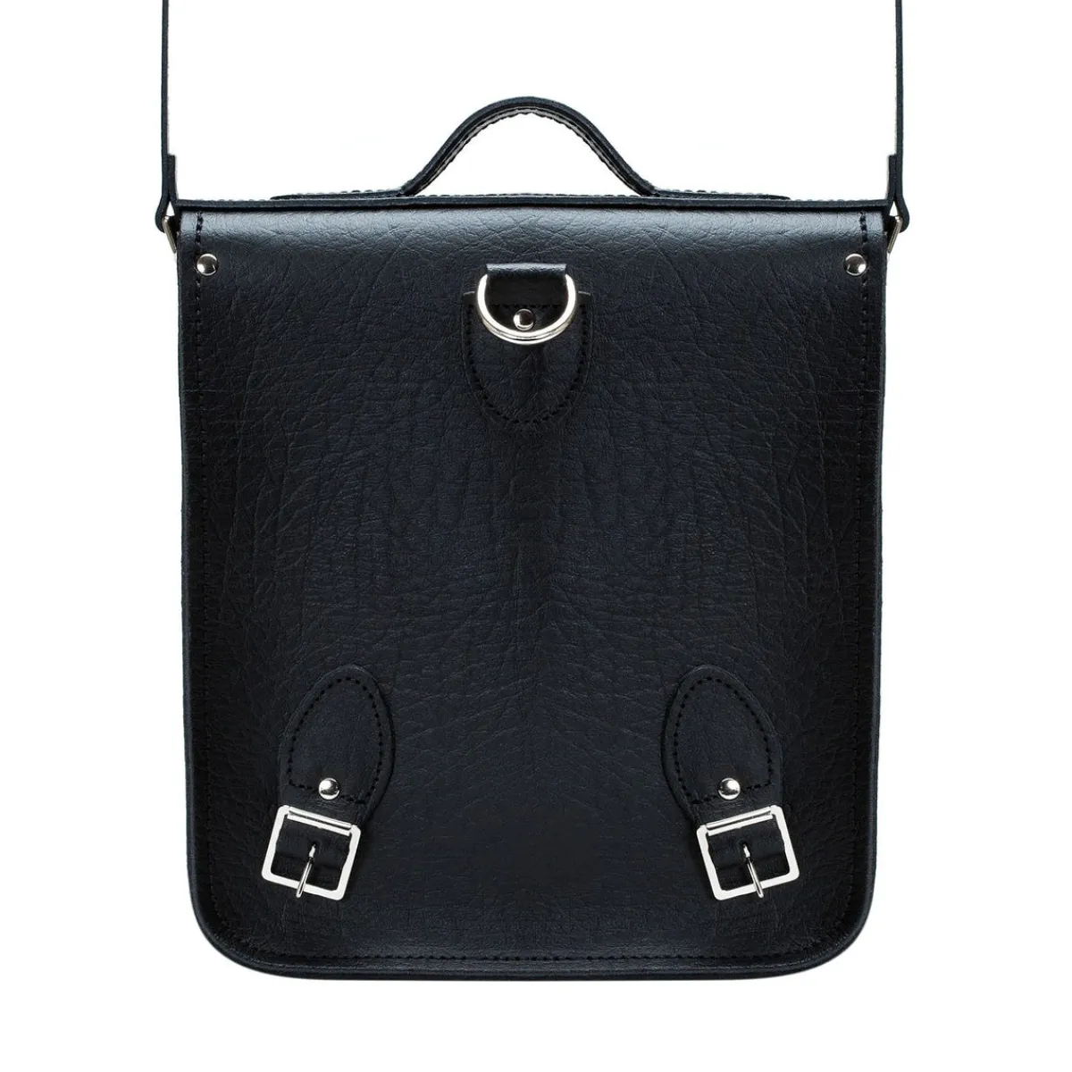 Zatchels Handmade Leather City Backpack - Black Executive><noscript><img width=