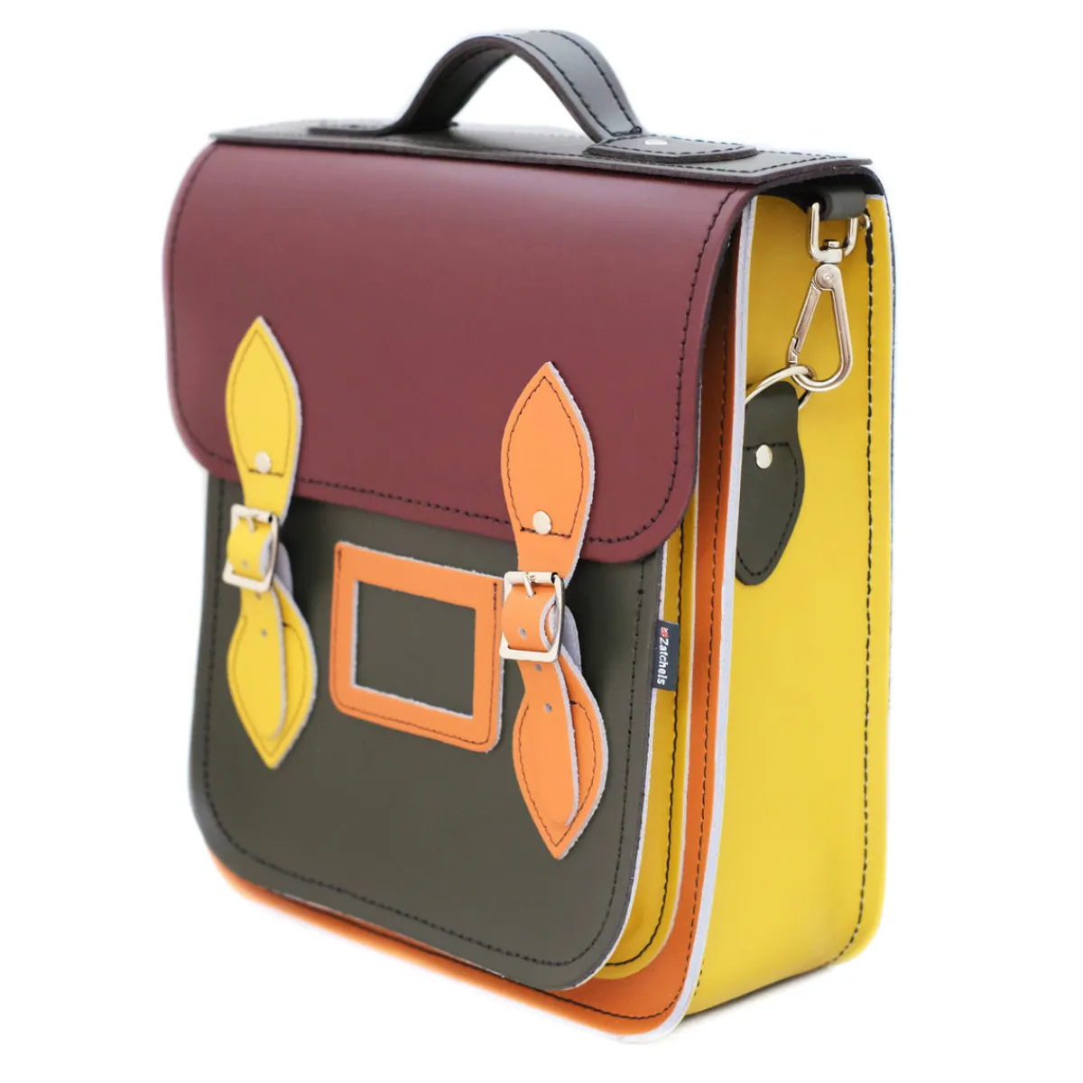 Zatchels Handmade Leather City Backpack - Autumnal Kaleidoscope>Women Backpacks