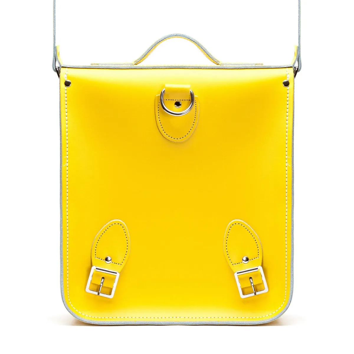 Zatchels Handmade Leather City Backpack - Pastel Daffodil Yellow><noscript><img width=