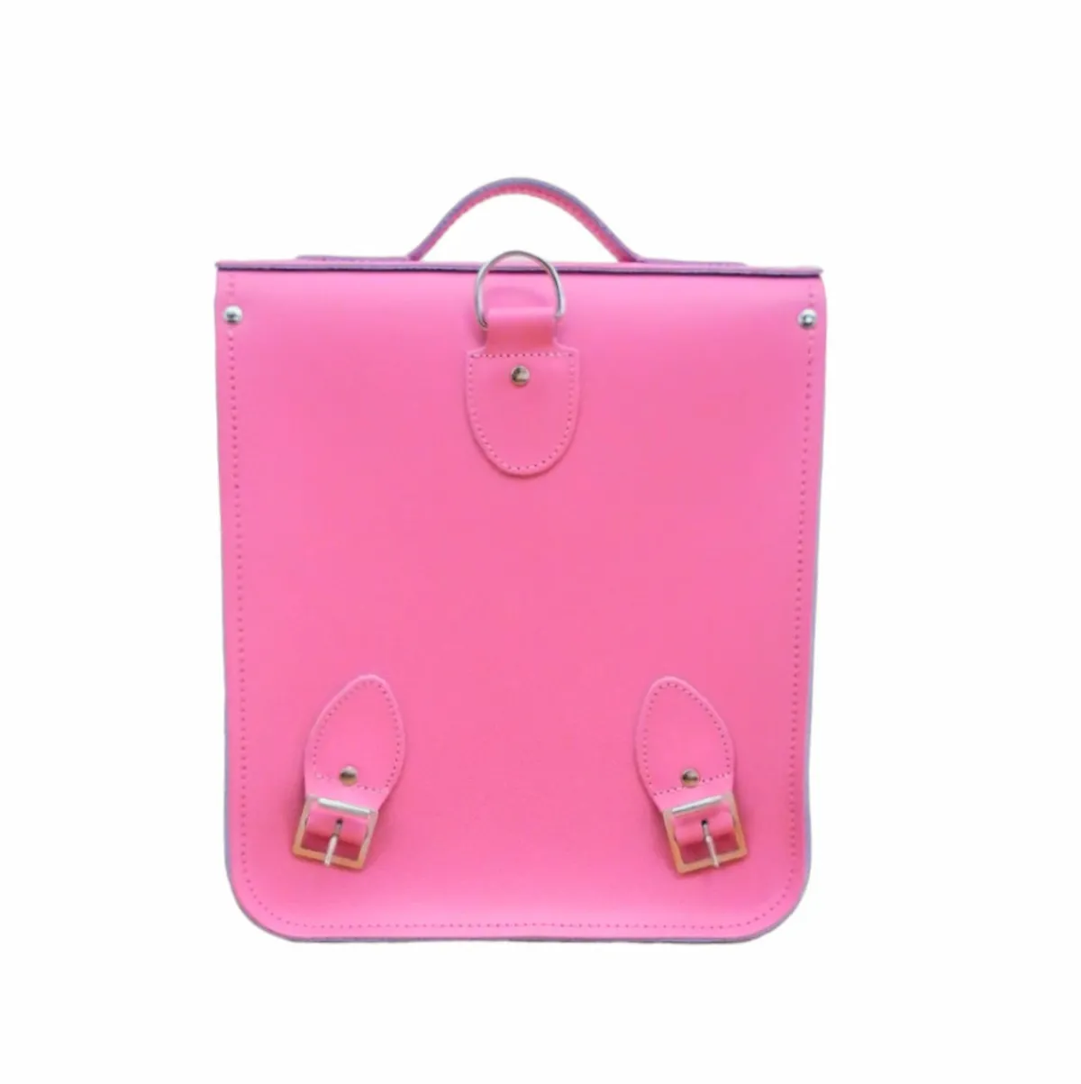 Zatchels Handmade Leather City Backpack - Hot Fuchsia><noscript><img width=
