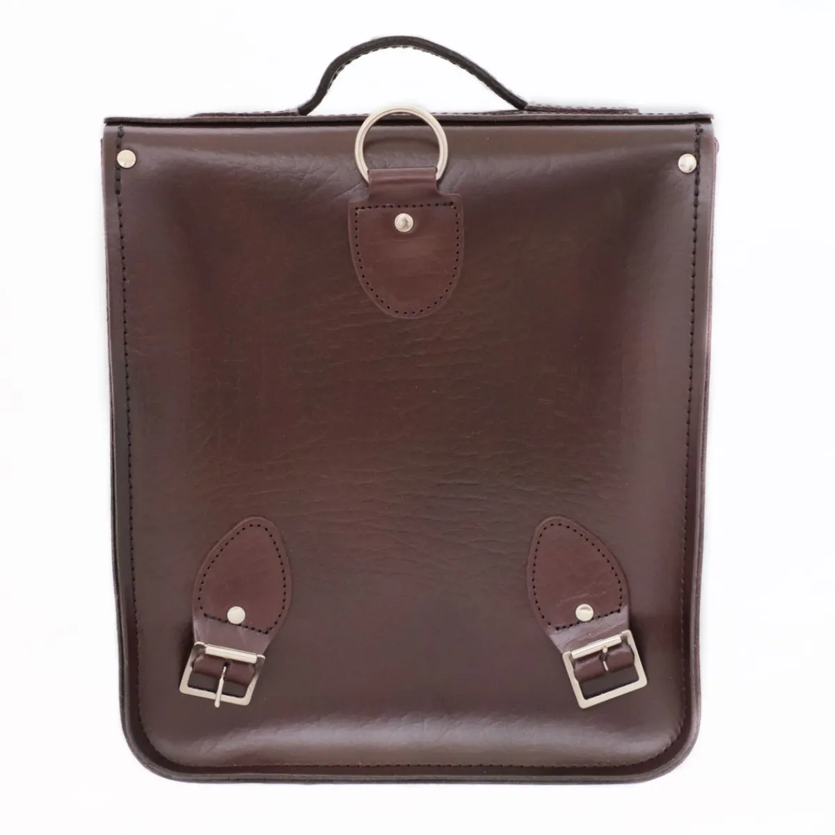 Zatchels Handmade Leather City Backpack - Marsala Red Executive><noscript><img width=