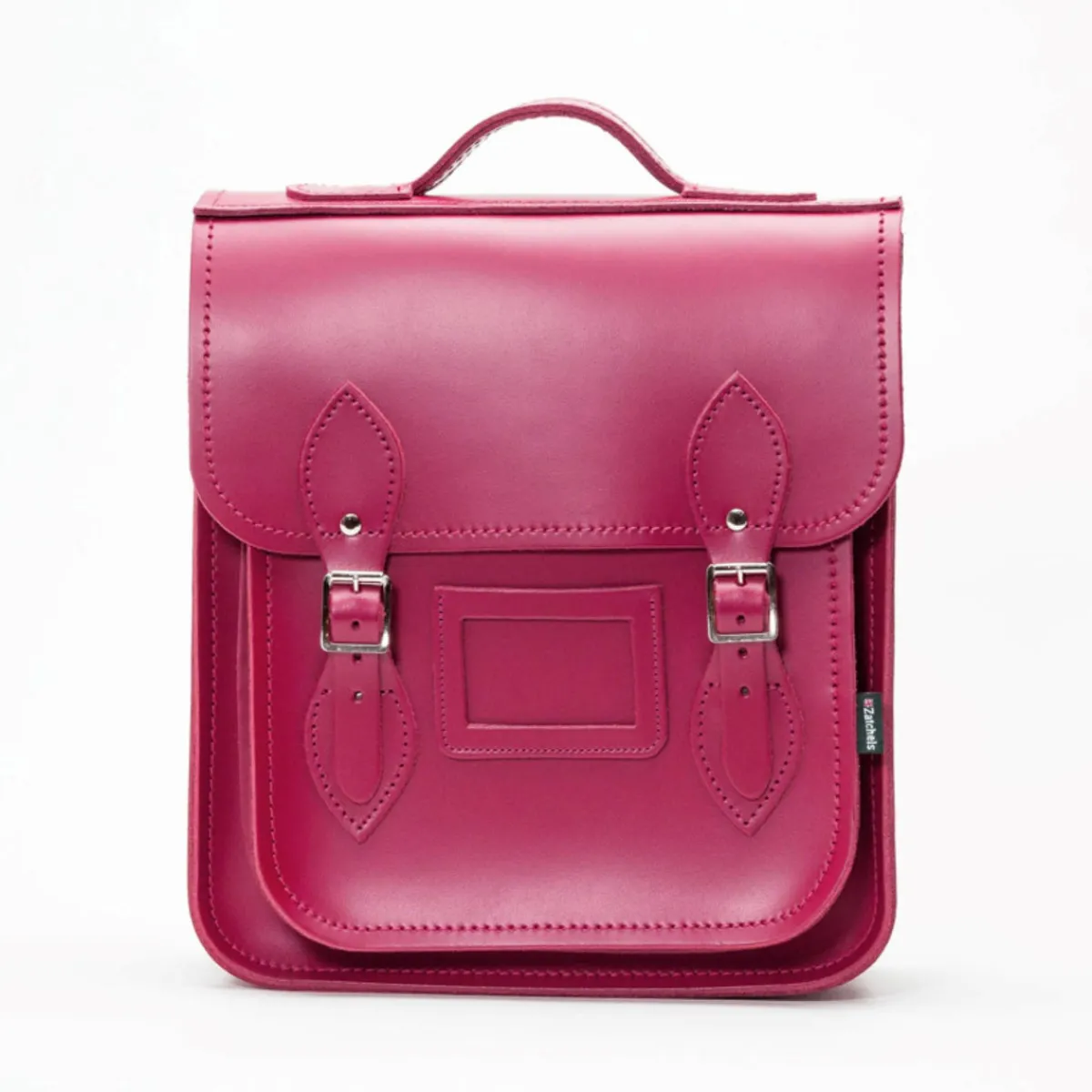 Zatchels Handmade Leather City Backpack - Magenta>Women Backpacks|Backpacks