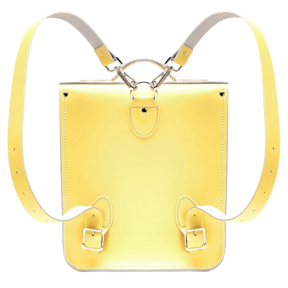 Zatchels Handmade Leather City Backpack - Primrose Yellow><noscript><img width=
