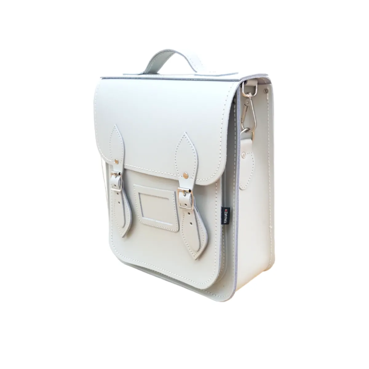 Zatchels Handmade Leather City Backpack - Eggshell>Women Backpacks|Backpacks