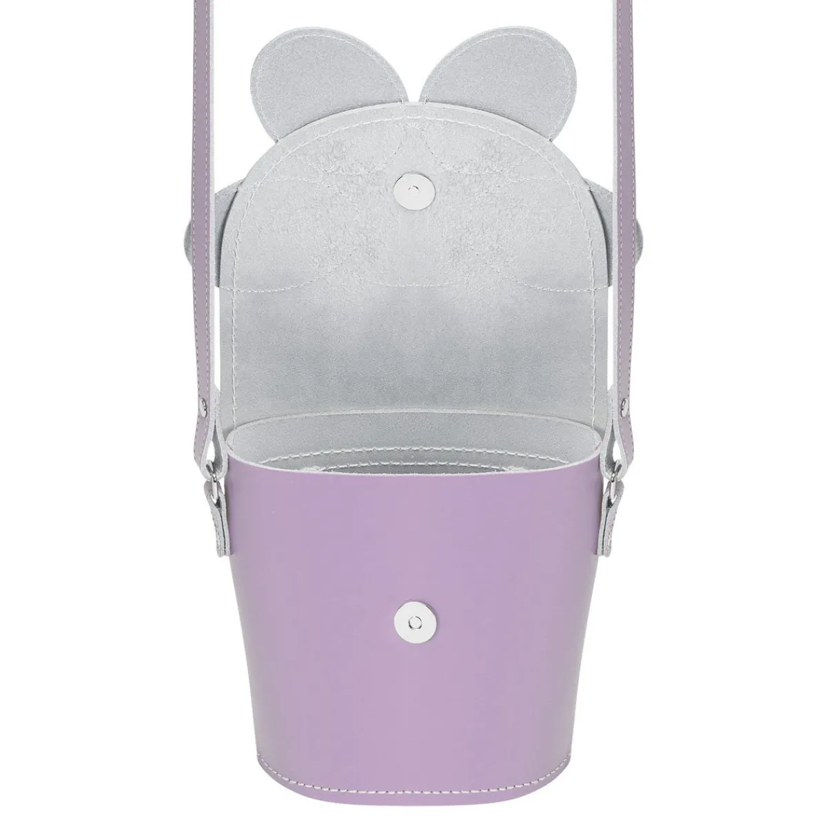 Zatchels Handmade Leather Daisy Barrel Bag - Pastel Violet><noscript><img width=