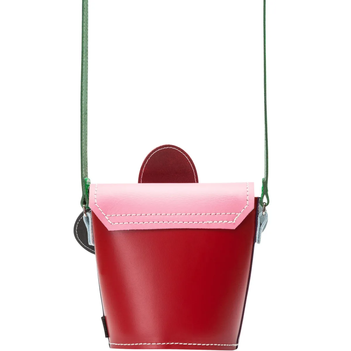 Zatchels Handmade Leather Daisy Barrel Bag - Classic Kaleidoscope><noscript><img width=