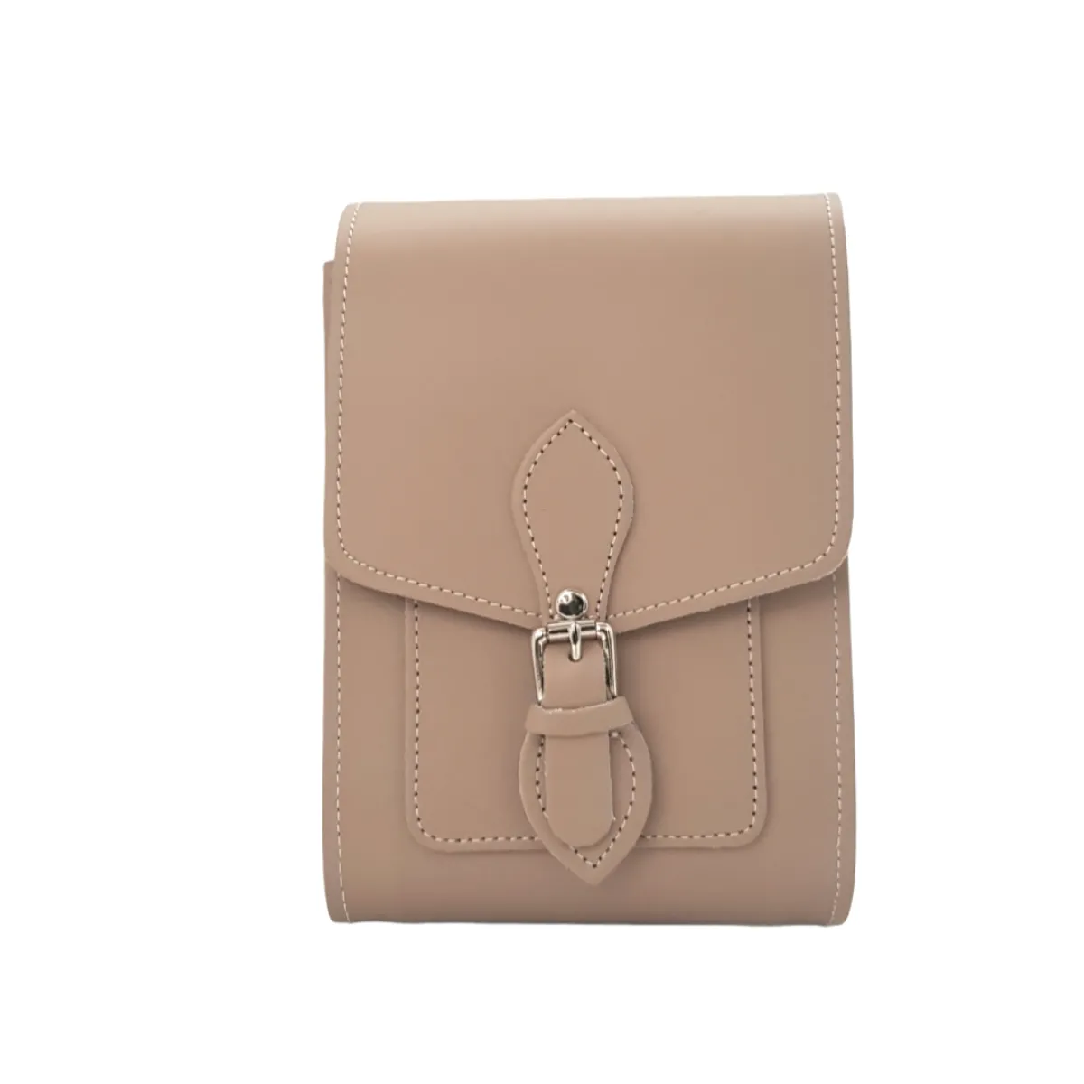 Zatchels Handmade Leather Festival Phone Bag - Iced Coffee>Women Phone Bags