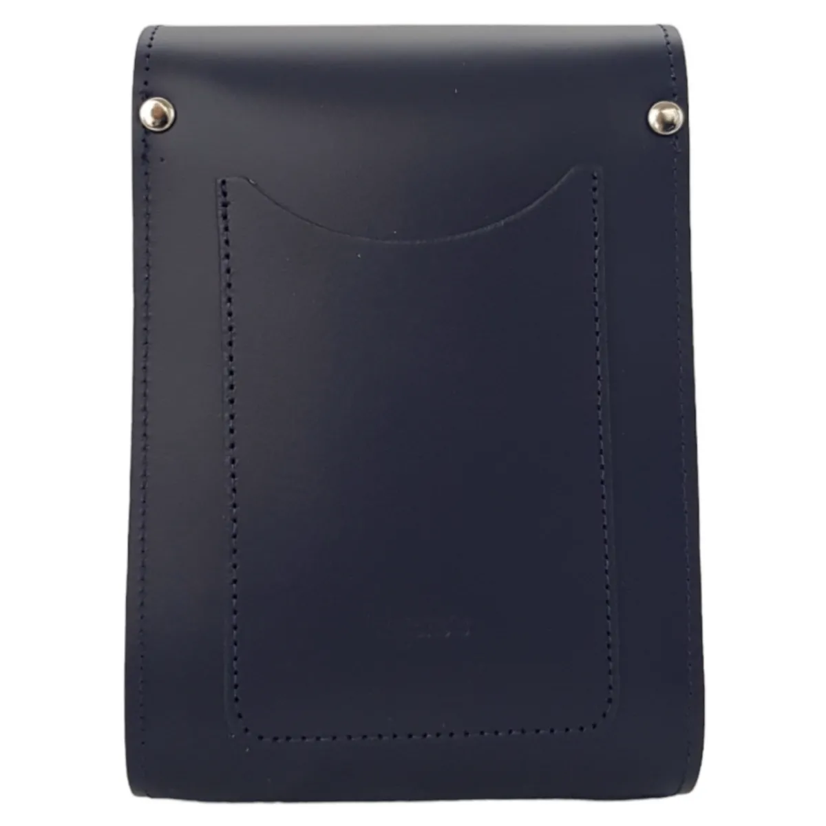 Zatchels Handmade Leather Festival Phone Bag - Navy Blue><noscript><img width=