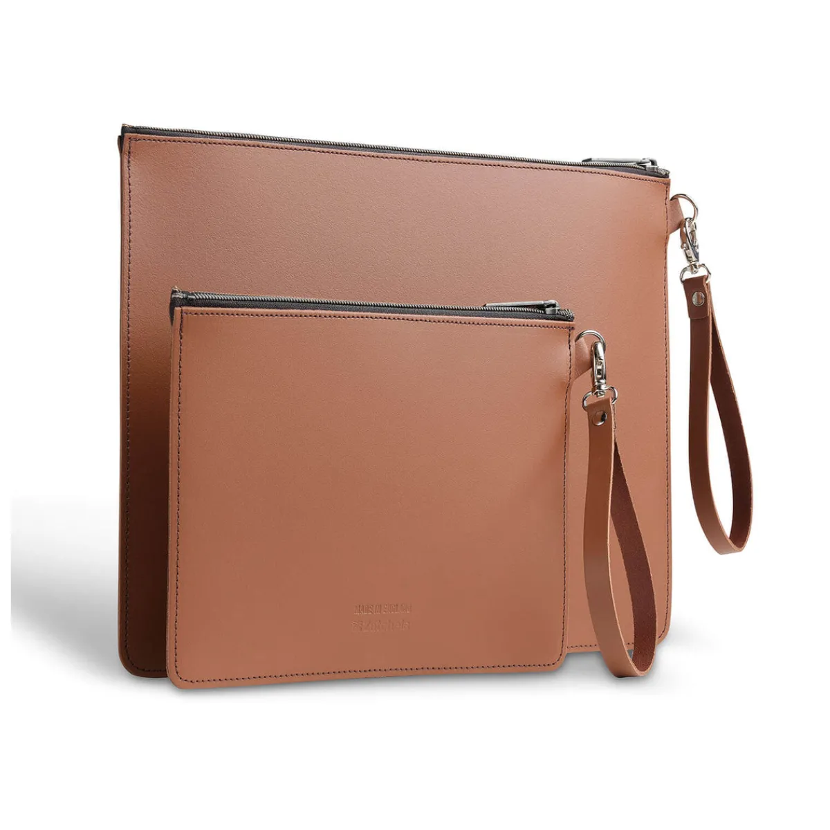 Zatchels Handmade Leather Folio Case - Chestnut><noscript><img width=