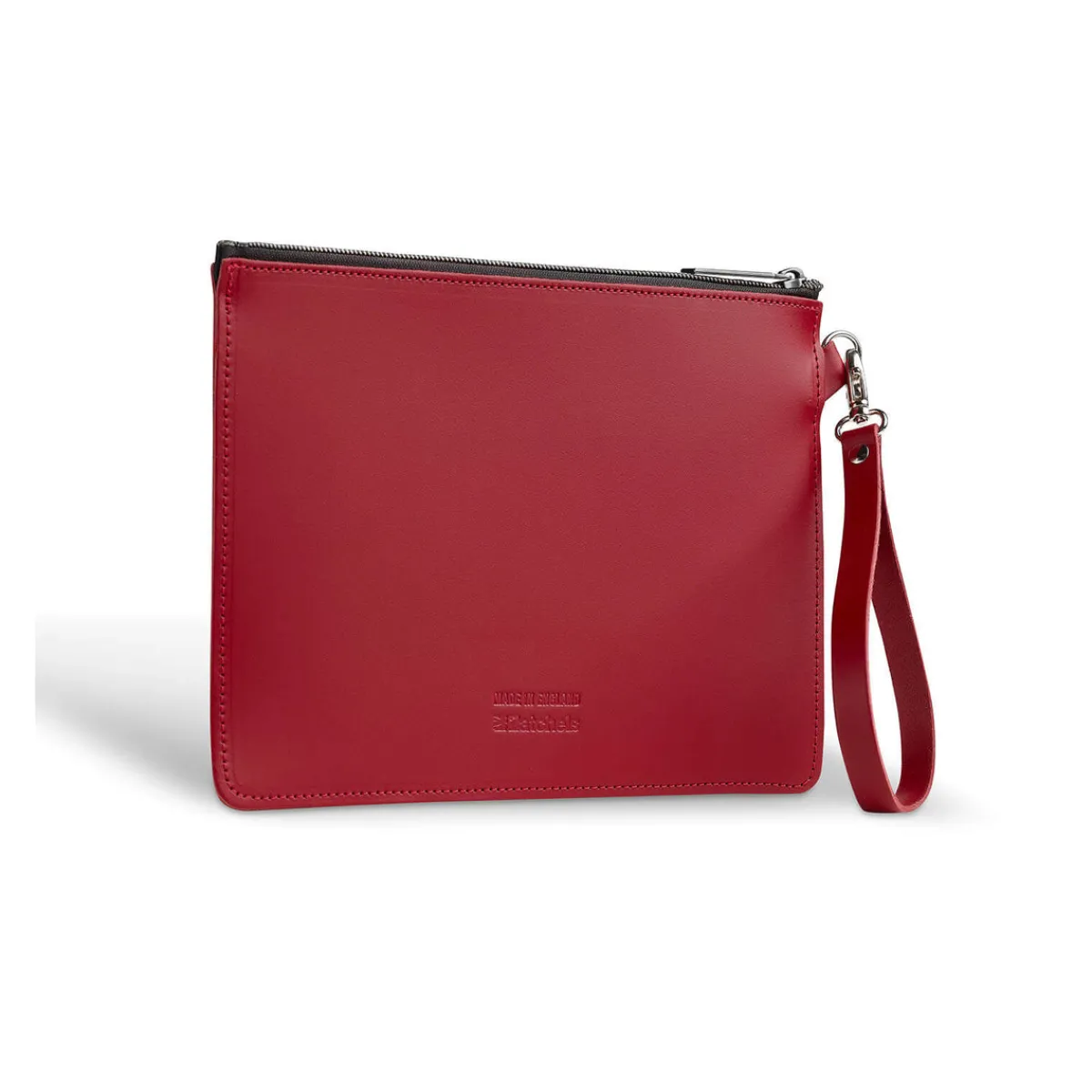 Zatchels Handmade Leather Folio Case - Red><noscript><img width=