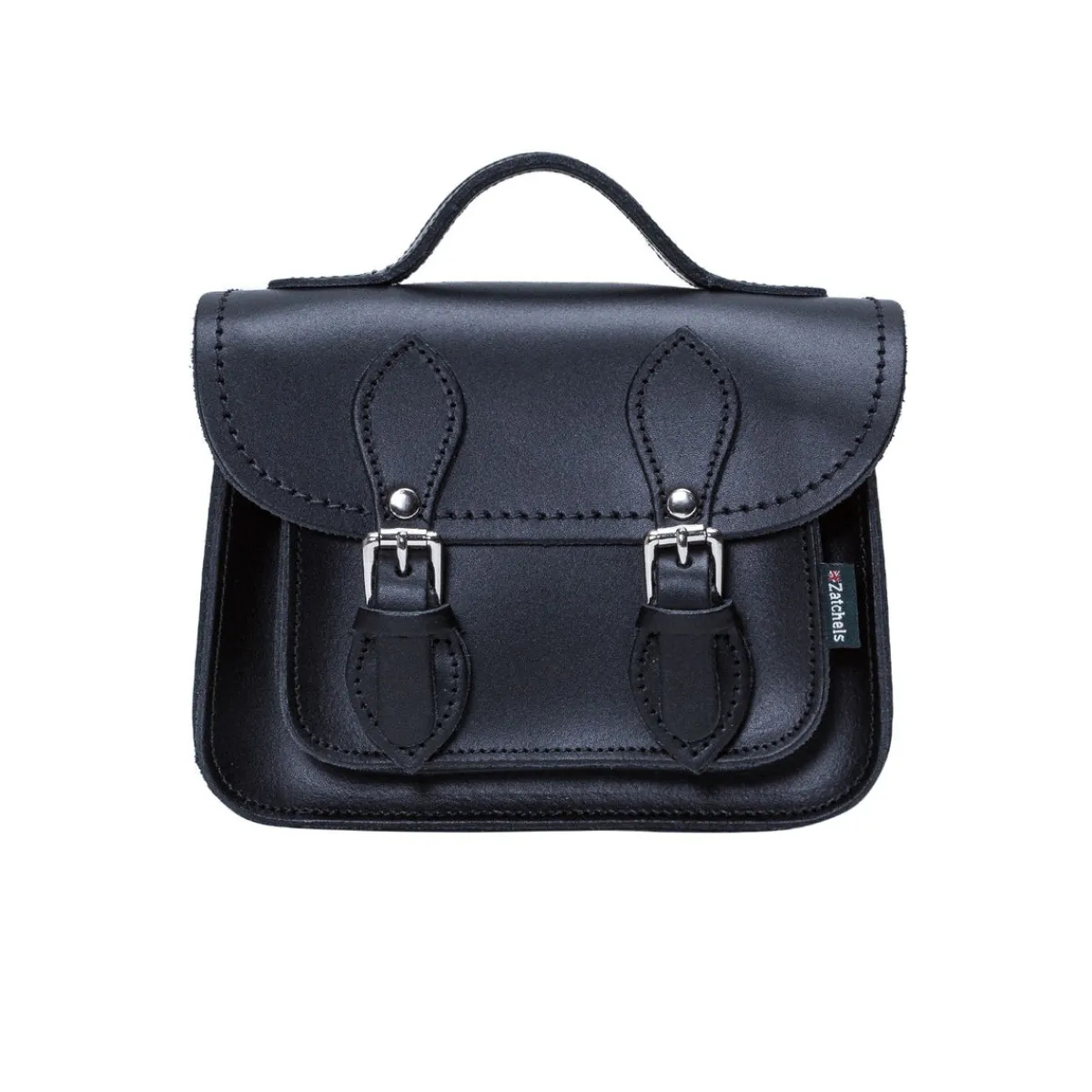 Zatchels Handmade Leather Micro Satchel - Navy>Women Small Satchels|Micro Satchels