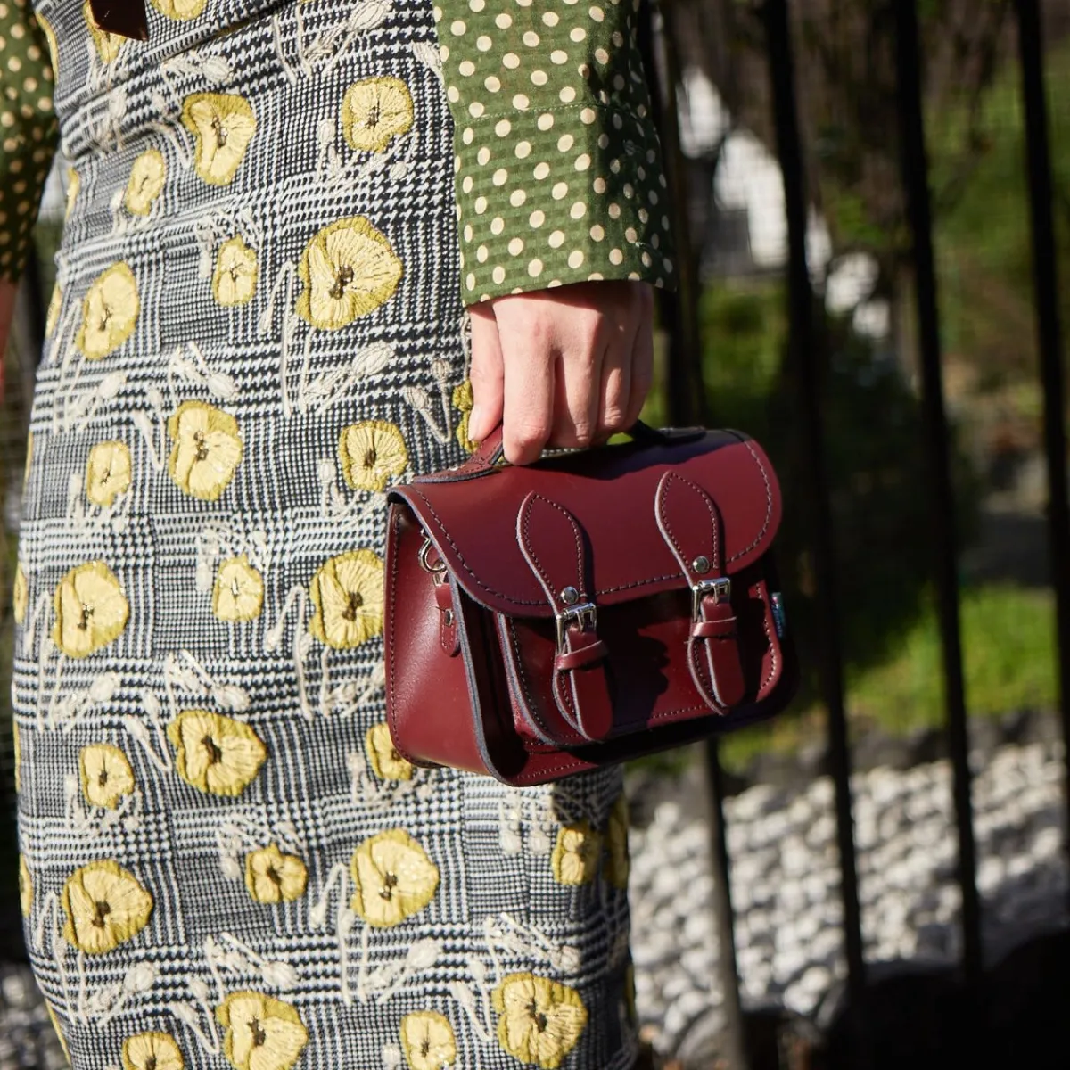 Zatchels Handmade Leather Micro Satchel - Dark Brown><noscript><img width=