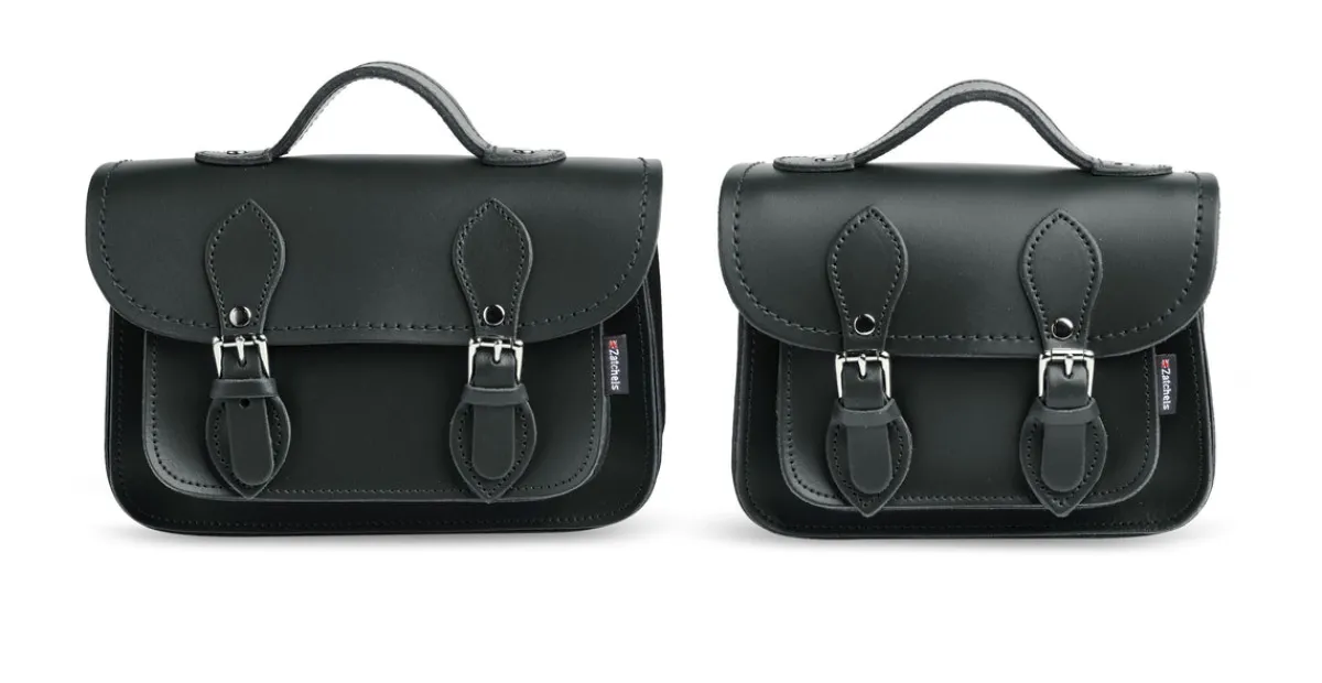 Zatchels Handmade Leather Micro Satchel - Ivy Green><noscript><img width=