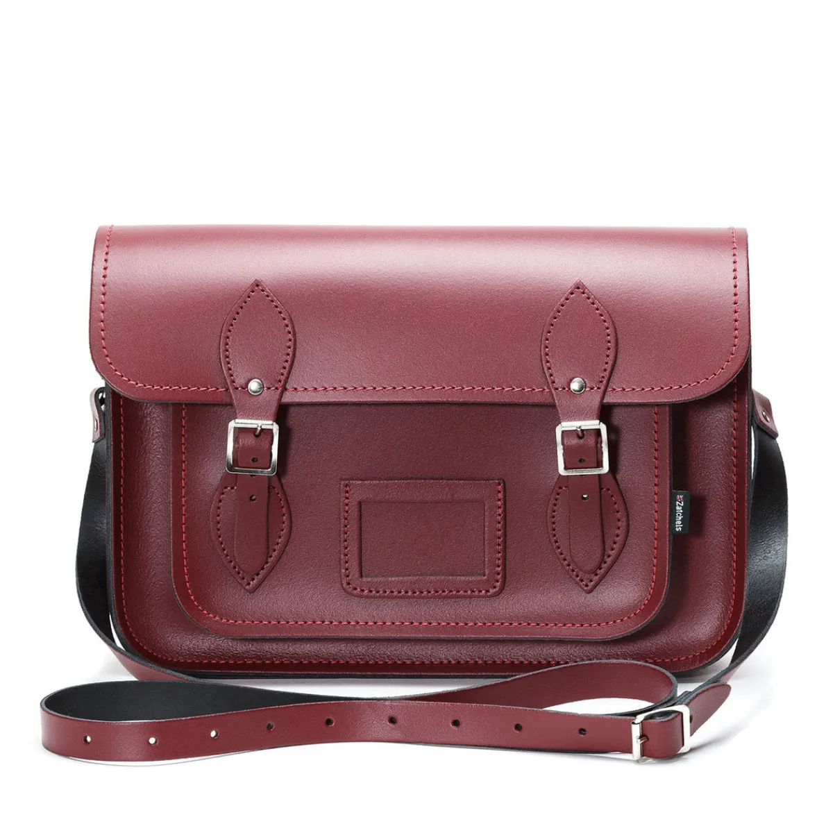 Zatchels Handmade Leather Satchel - Oxblood Red>Women Classic Satchels|Classic Satchels