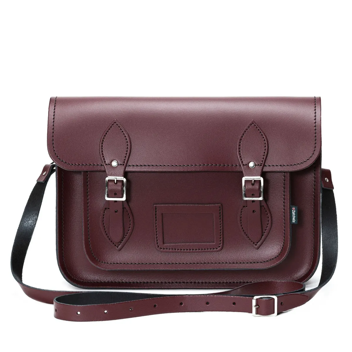 Zatchels Handmade Leather Satchel - Marsala Red>Women Classic Satchels|Classic Satchels