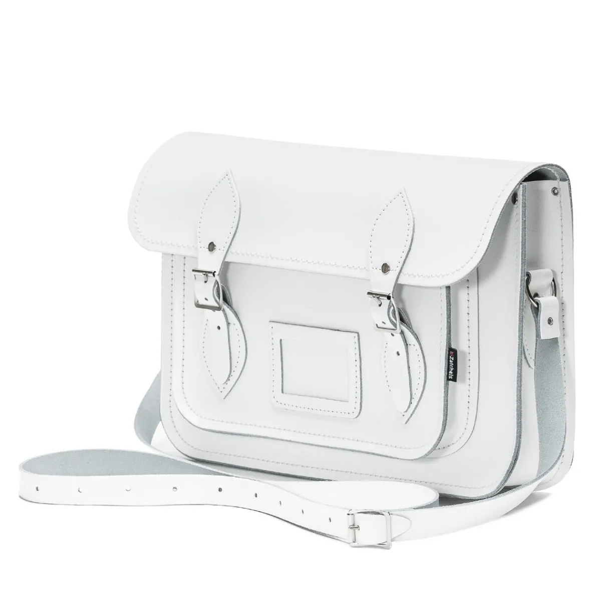 Zatchels Handmade Leather Satchel - White><noscript><img width=