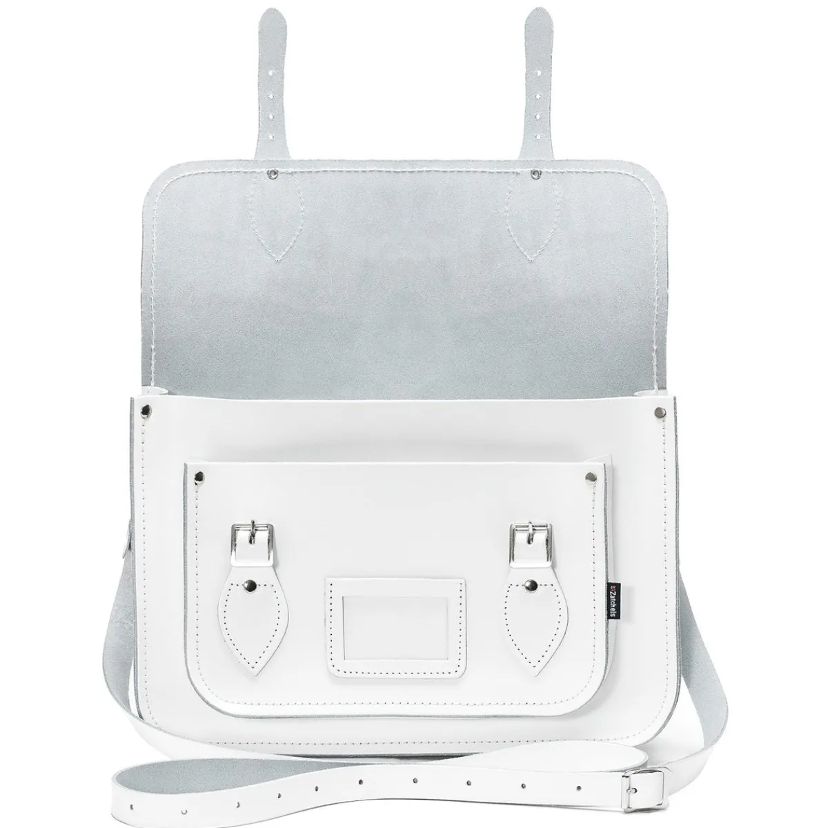 Zatchels Handmade Leather Satchel - White><noscript><img width=