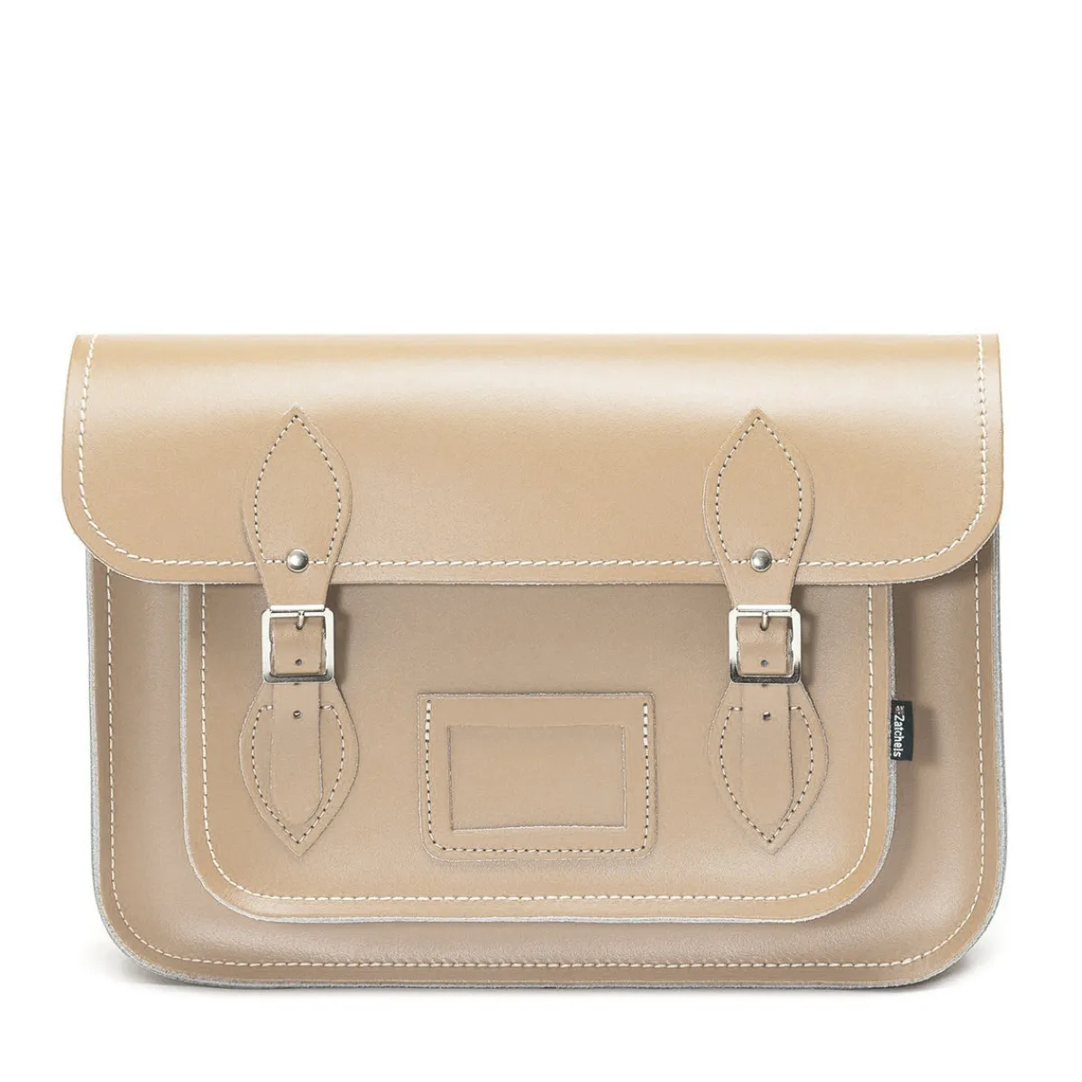 Zatchels Handmade Leather Satchel - Iced Coffee>Women Classic Satchels