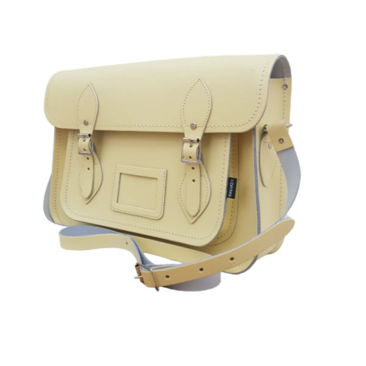 Zatchels Handmade Leather Satchel - Primrose Yellow><noscript><img width=