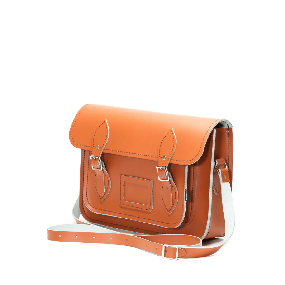 Zatchels Handmade Leather Satchel - Burnt Orange><noscript><img width=