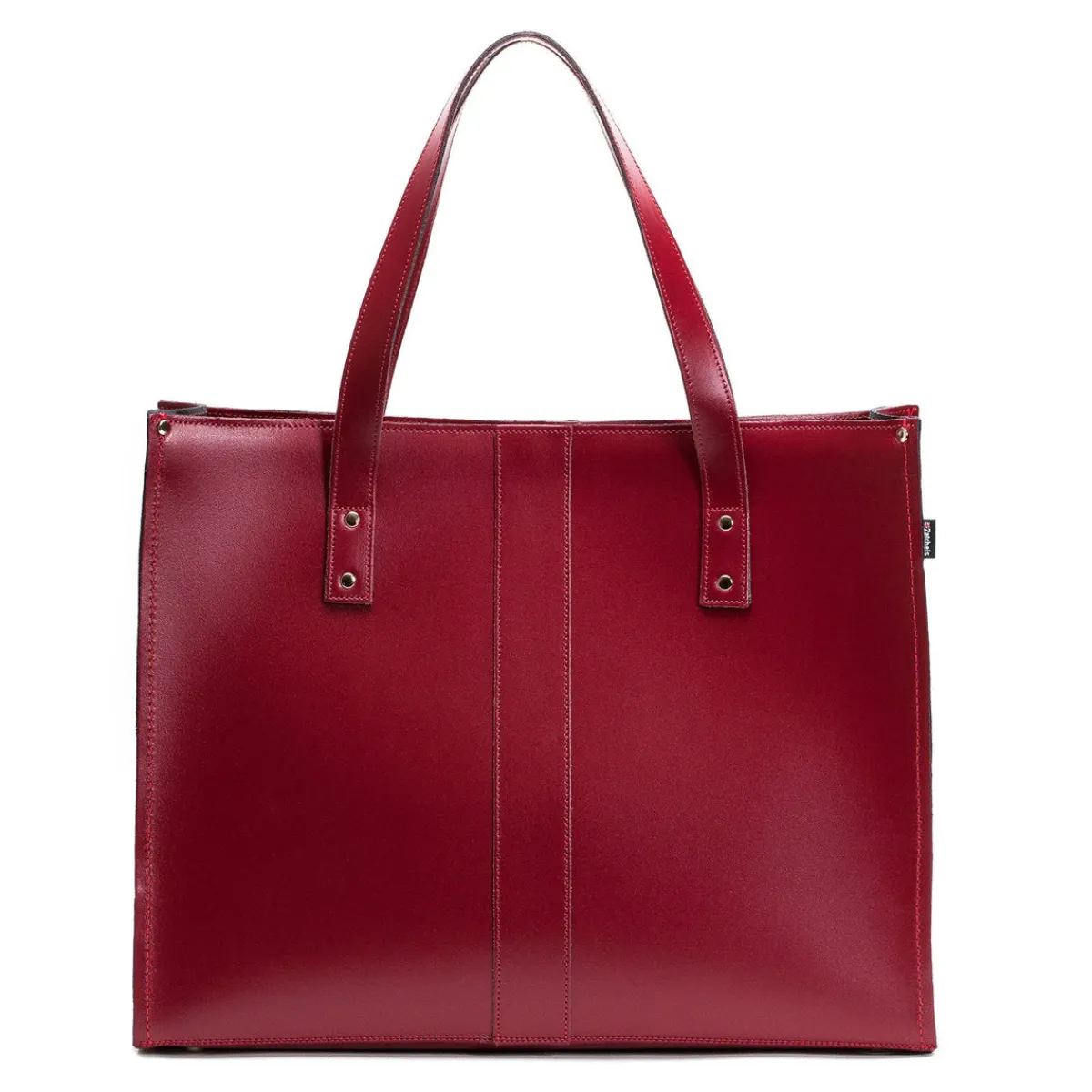Zatchels Handmade Leather Shopper - Oxblood>Women Shoppers And Tote Bags